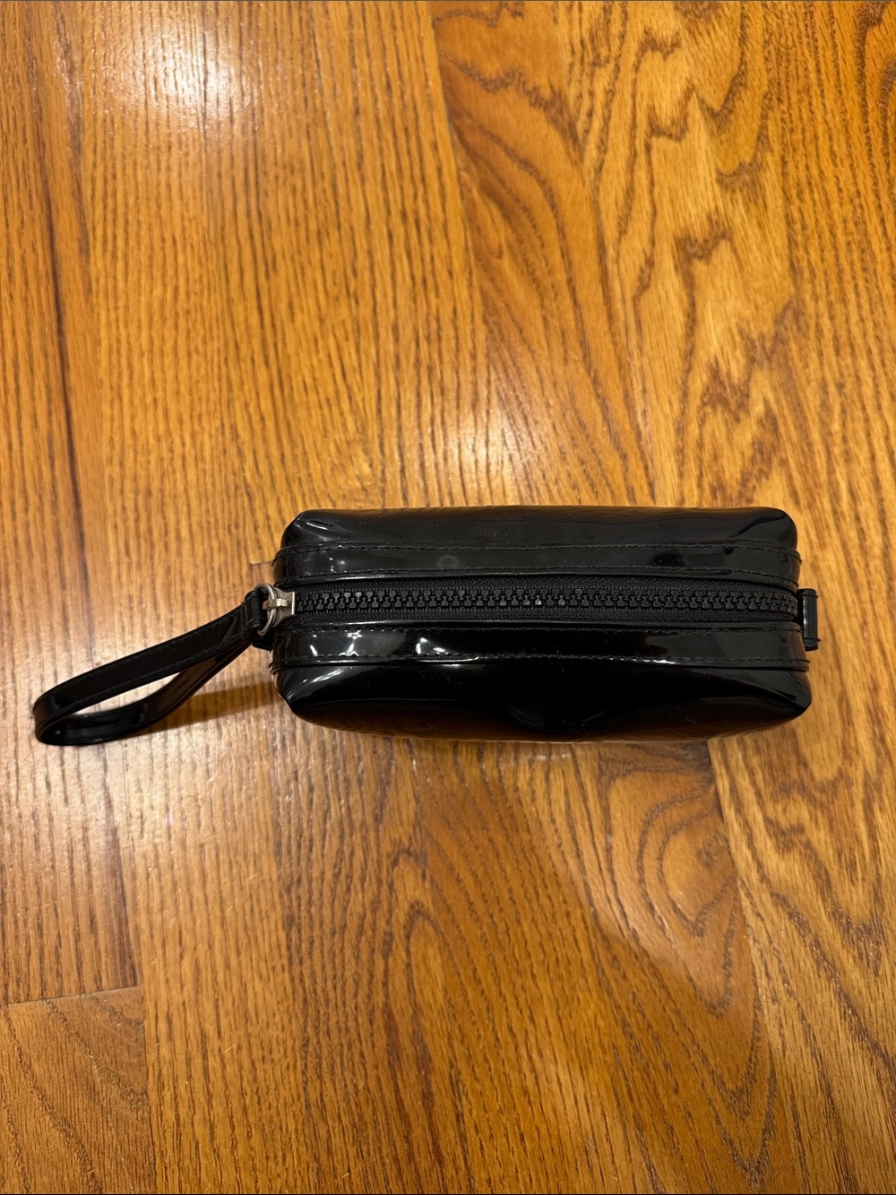 Sephora Black Glossy Wristlet Cosmetic Pouch - Picture 2 of 7